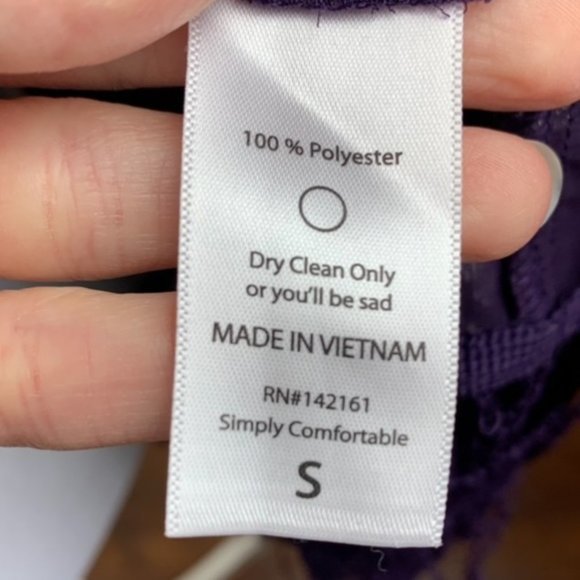 LulaRoe Purple & Gold Polka Dot Fringe Boho Kimono‎ small - Picture 13 of 16